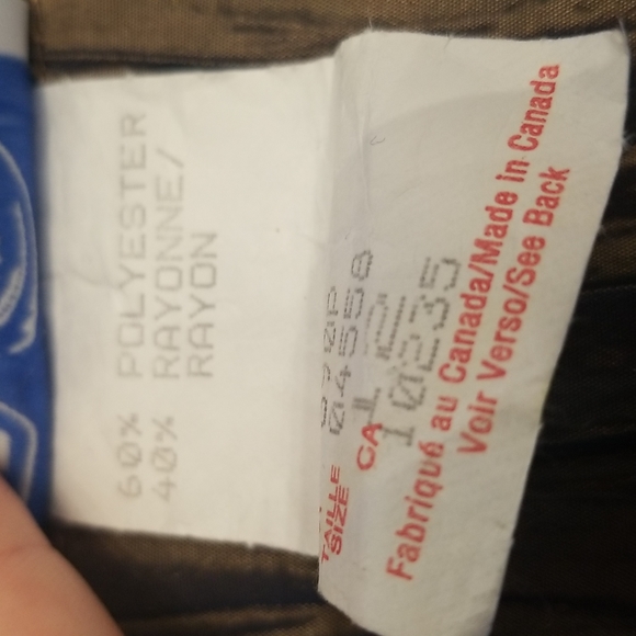 (12) Panache Lightweight Zipper Blazer Metallic Iradescense Vintage Canadian - Picture 7 of 7